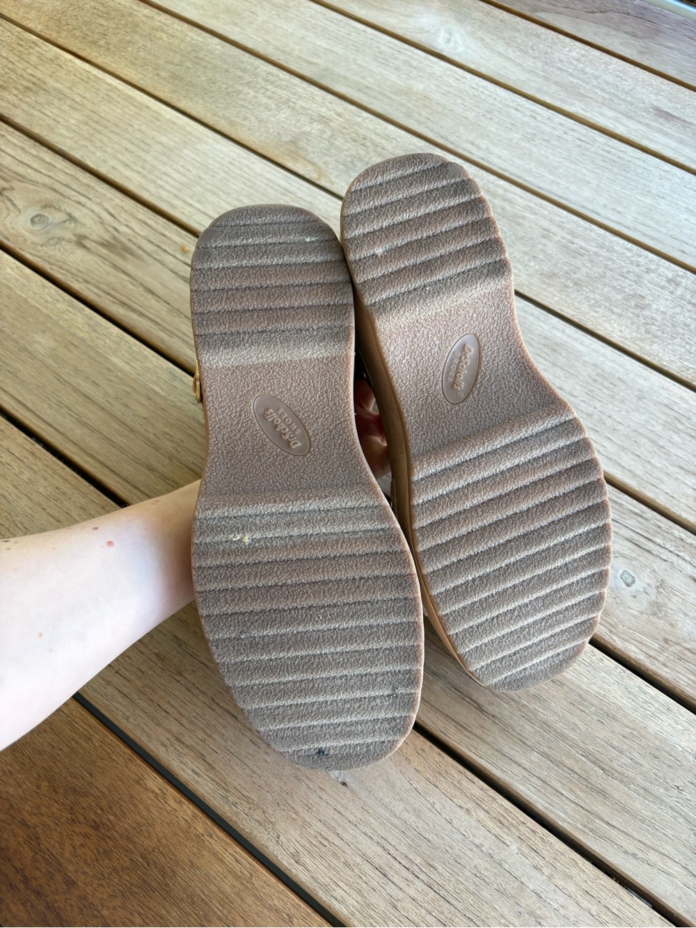 Brown Suede Studded Platform Sandals - Picture 5 of 5